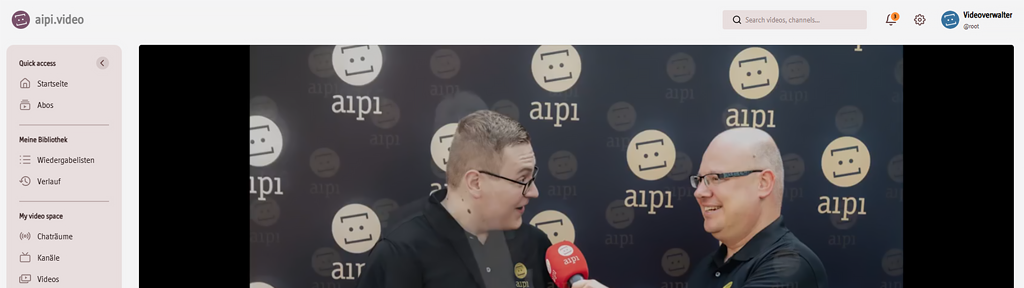 Videostreaming-Plattform aipi.video: Video von der aipi.next/2024 mit Jan Erik Plachetka und Claus Plachetka im Gespräch
